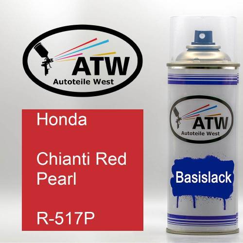 Honda, Chianti Red Pearl, R-517P: 400ml Sprühdose, von ATW Autoteile West.